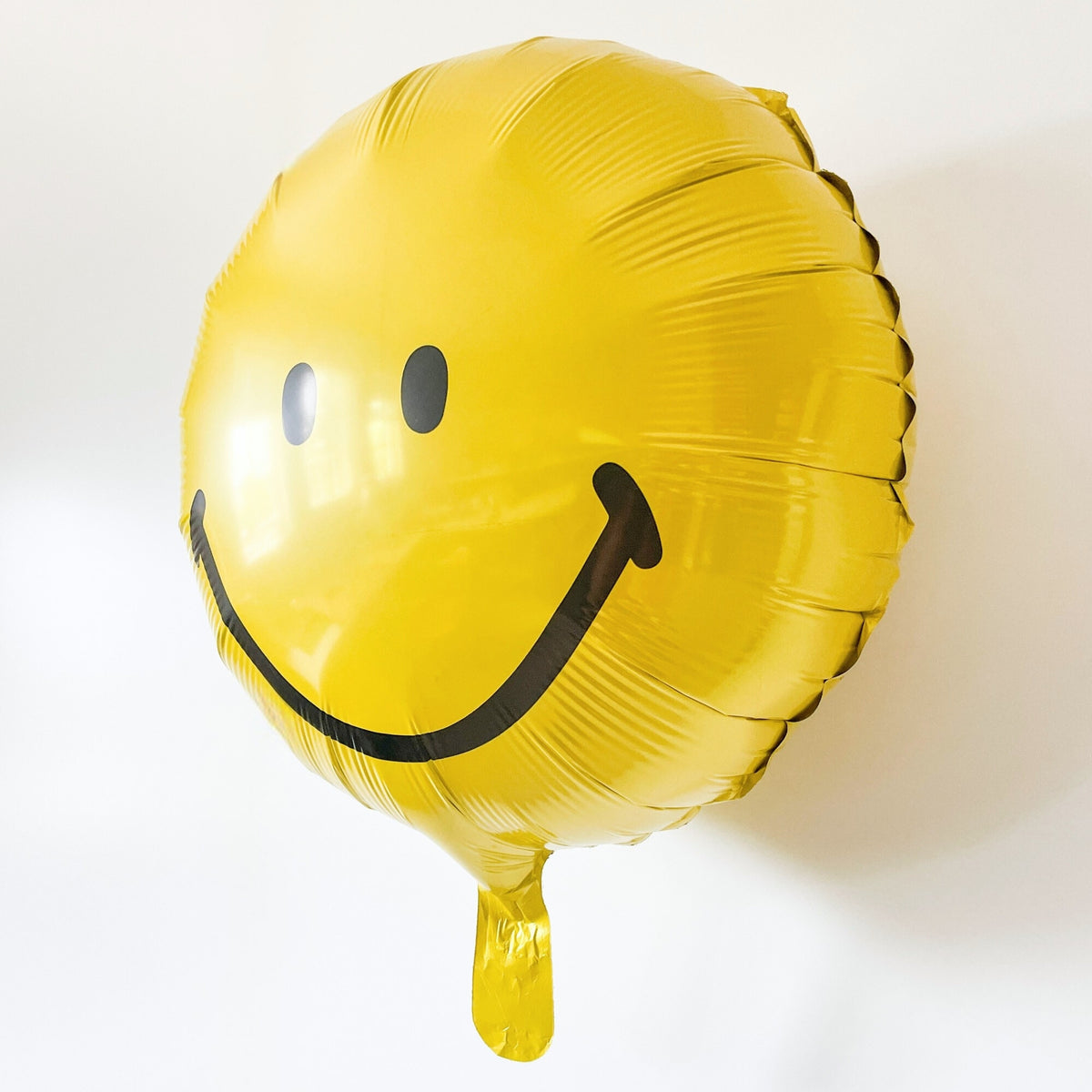 Yellow Smiley Face Mylar Balloon 18in