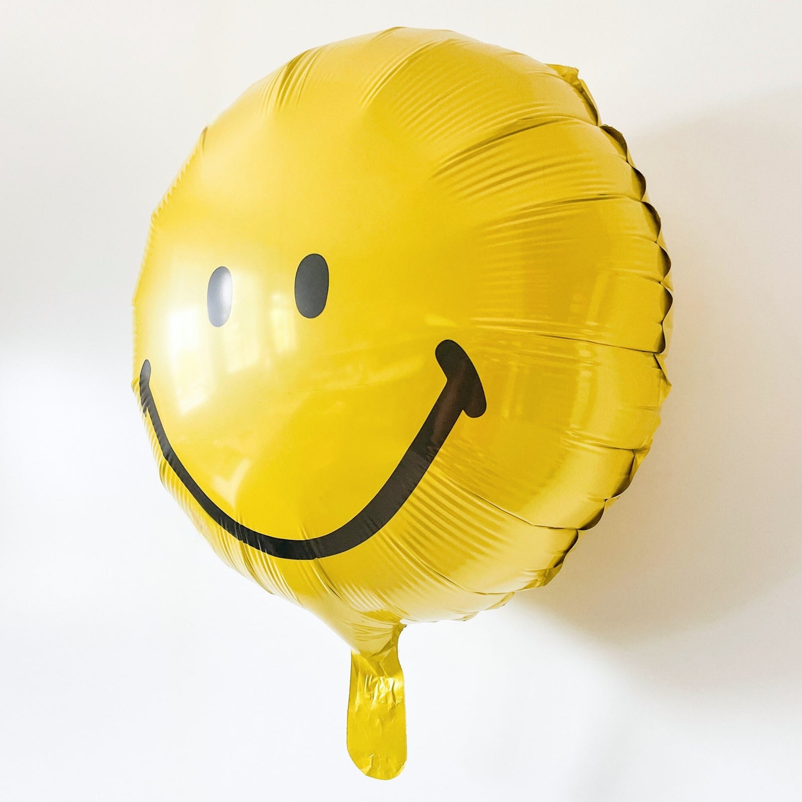 Yellow Smiley Face Mylar Balloon 18in