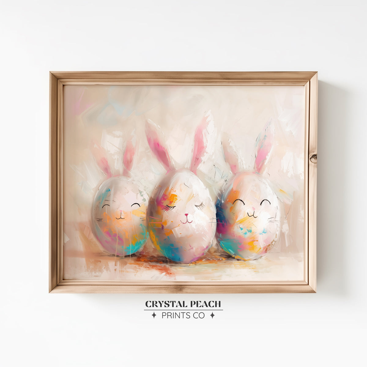 Easter Bunny Eggs Digital Print