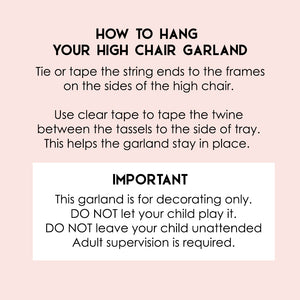 Spring Garden High Chair Garland