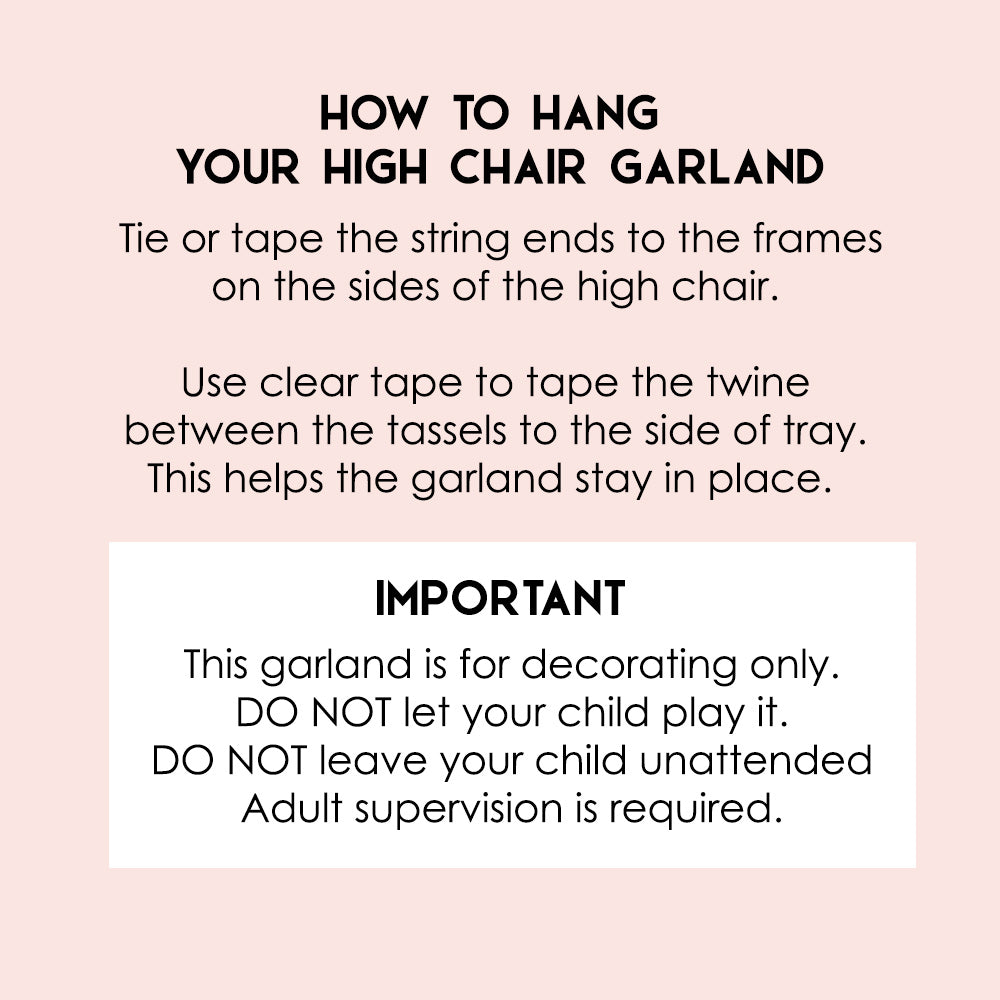 Hungry Caterpillar High Chair Garland