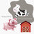 Pig and Dairy Cow Foil Balloons - Kids Barnyard Farm Animal Birthday Party Decorations