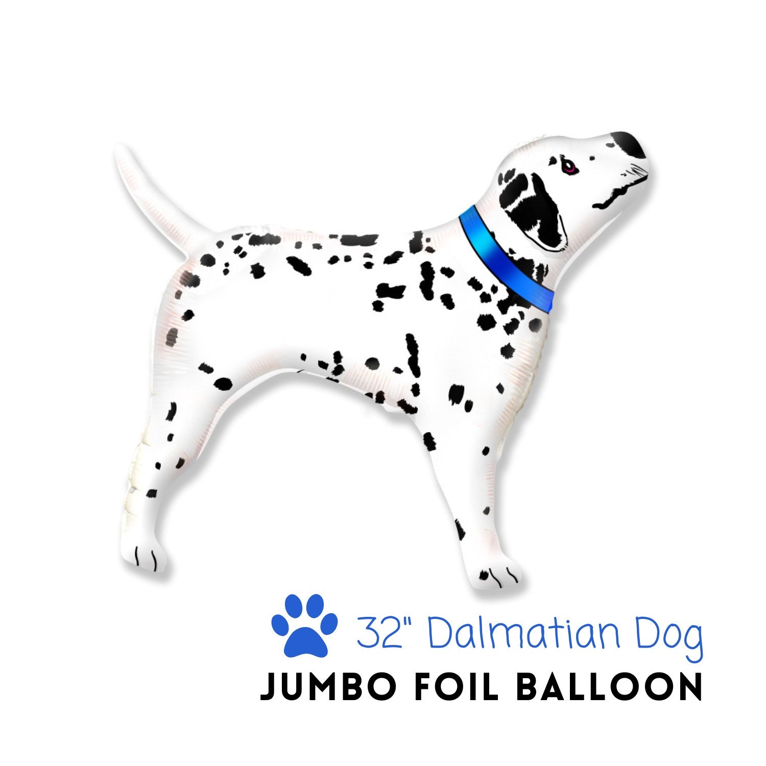 Jumbo Dalmatian Dog Foil Balloon 32" - Dog Birthday Pawty Party Decorations