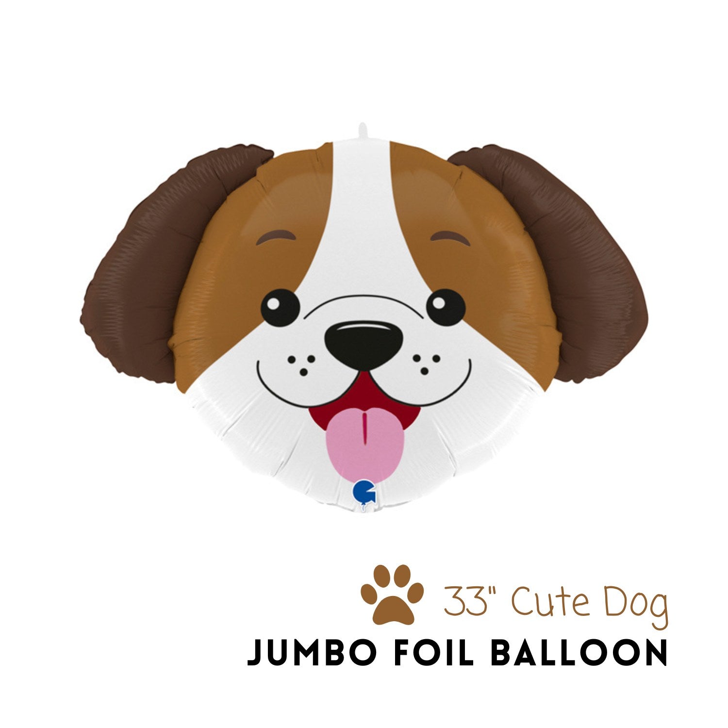 Jumbo Cute Dog Foil Balloon 31"