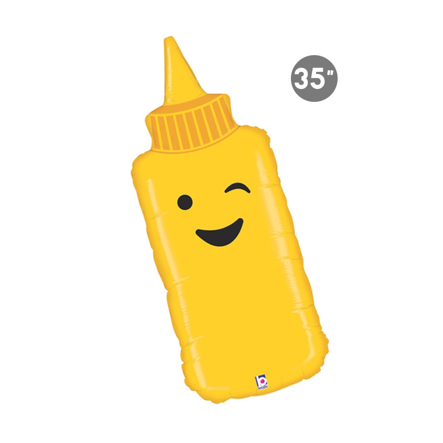Mustard Foil Balloon 35-inch