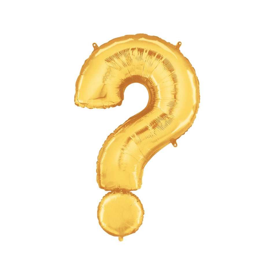 40-inch Jumbo Gold Question Mark Foil Balloon