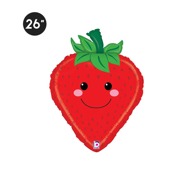 Cute Strawberry Foil Balloon 26-inch