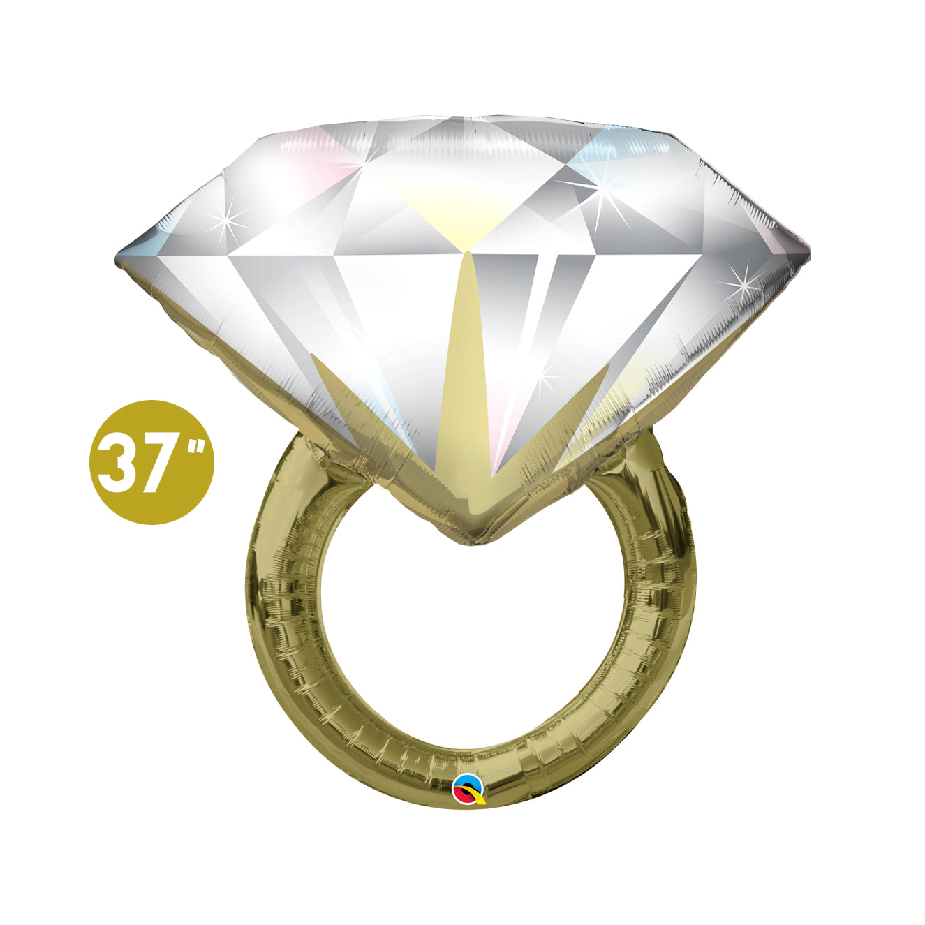 Jumbo Diamond Ring Foil Balloon 37-inch