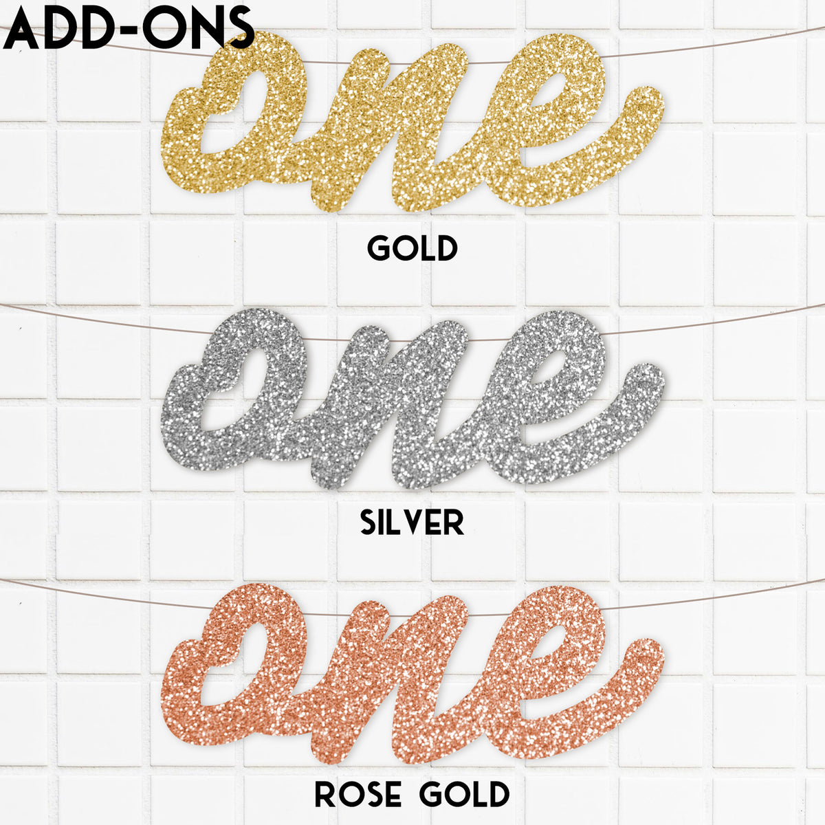 Custom High Chair Garland {Pick Your Colors}