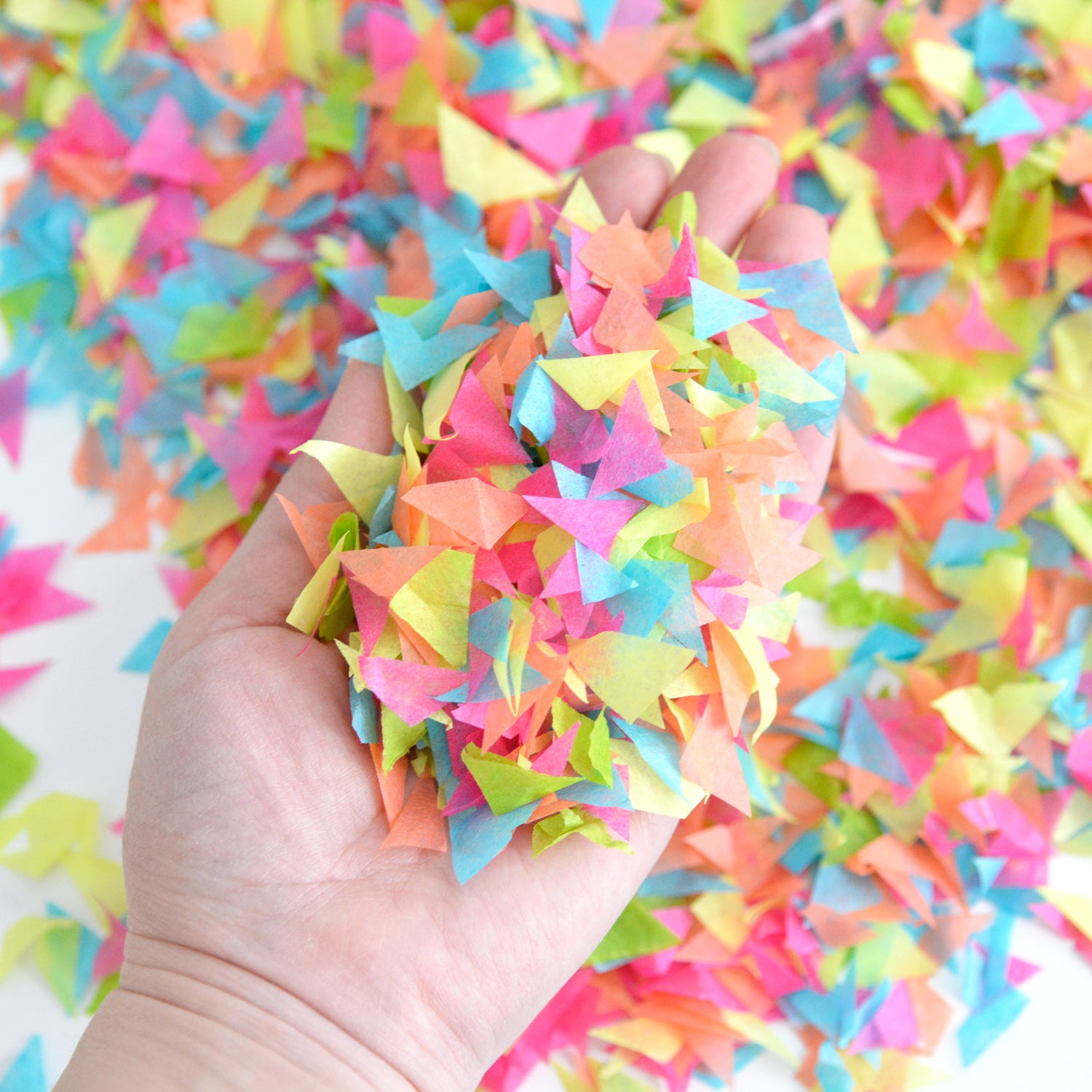Aloha Fruity Confetti - Biodegradable Paper Confetti, Colorful Summer Birthday Confetti, Fruit Party Decoration, Tropical Flamingo Party