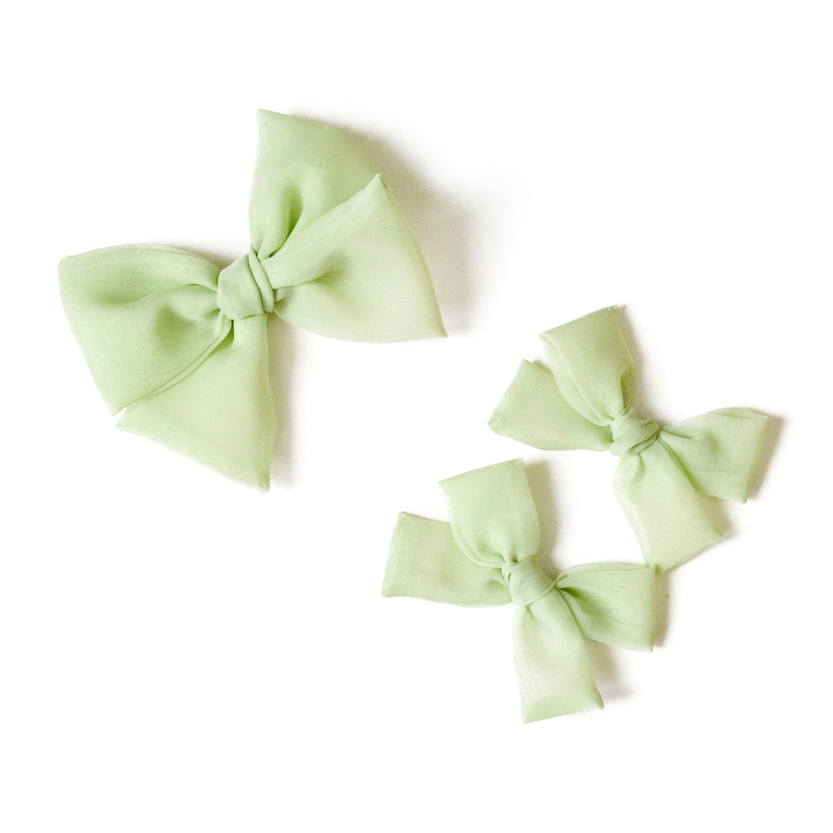 Green Baby Girl Hair Bows, Kids Hair Accessories, GenBow Club