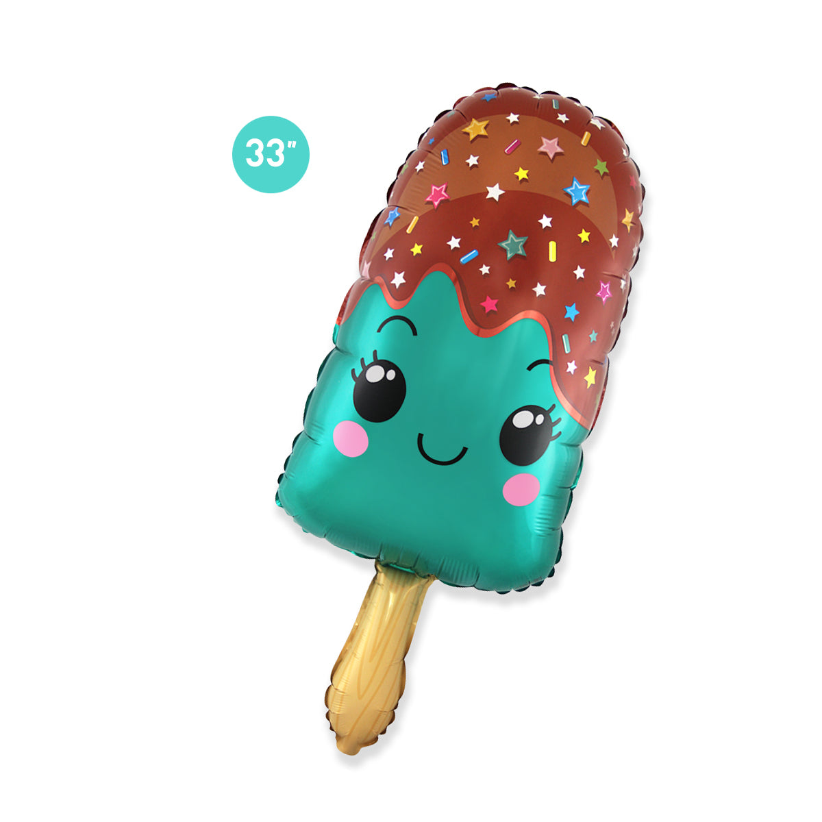 Blue Iced Lolly Popsicle Foil Balloon 33-inch