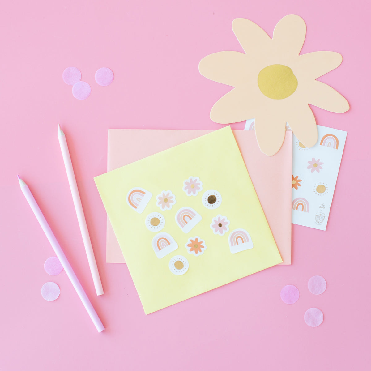 Boho Rainbow Sticker Set