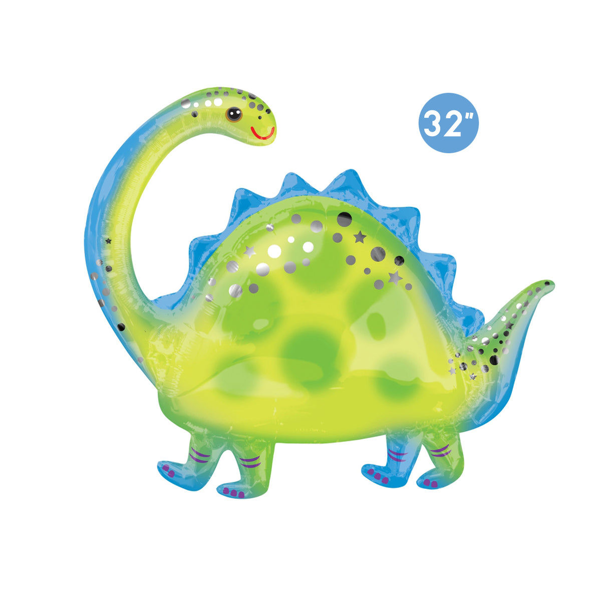 Jumbo Brontosaurus Foil Balloon 32-inch