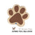 Jumbo Brown Dog Paw Shape Foil Balloon 31" - Dog Birthday Pawty Party Decorations
