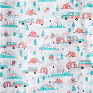 Camper Camping Pattern Tissue Paper Gift Wrap Paper