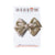 Champagne Sparkly Bow Hair Clip - Christmas Hair Bows for Girls GenWoo Shop GenBow Club 