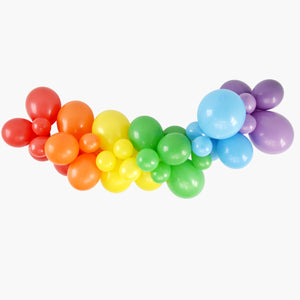 Classic Rainbow Balloon Garland Kit - Kids Rainbow Birthday Party Decorations, St Patrick's Day Rainbow Balloon Decoration, Gay Wedding Balloon Backdrop, Gay Pride Rainbow Decoration - GenWoo Shop