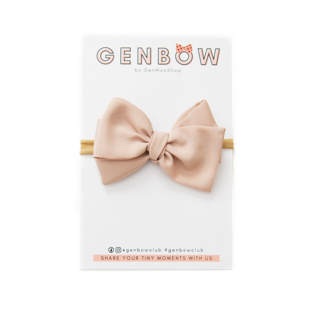 Coco || JUMBO GenBow - Mocha Cream Hair Bow for Girls, Bow Hairband and Clip for Baby Girls, Girl Hair Accessories 
