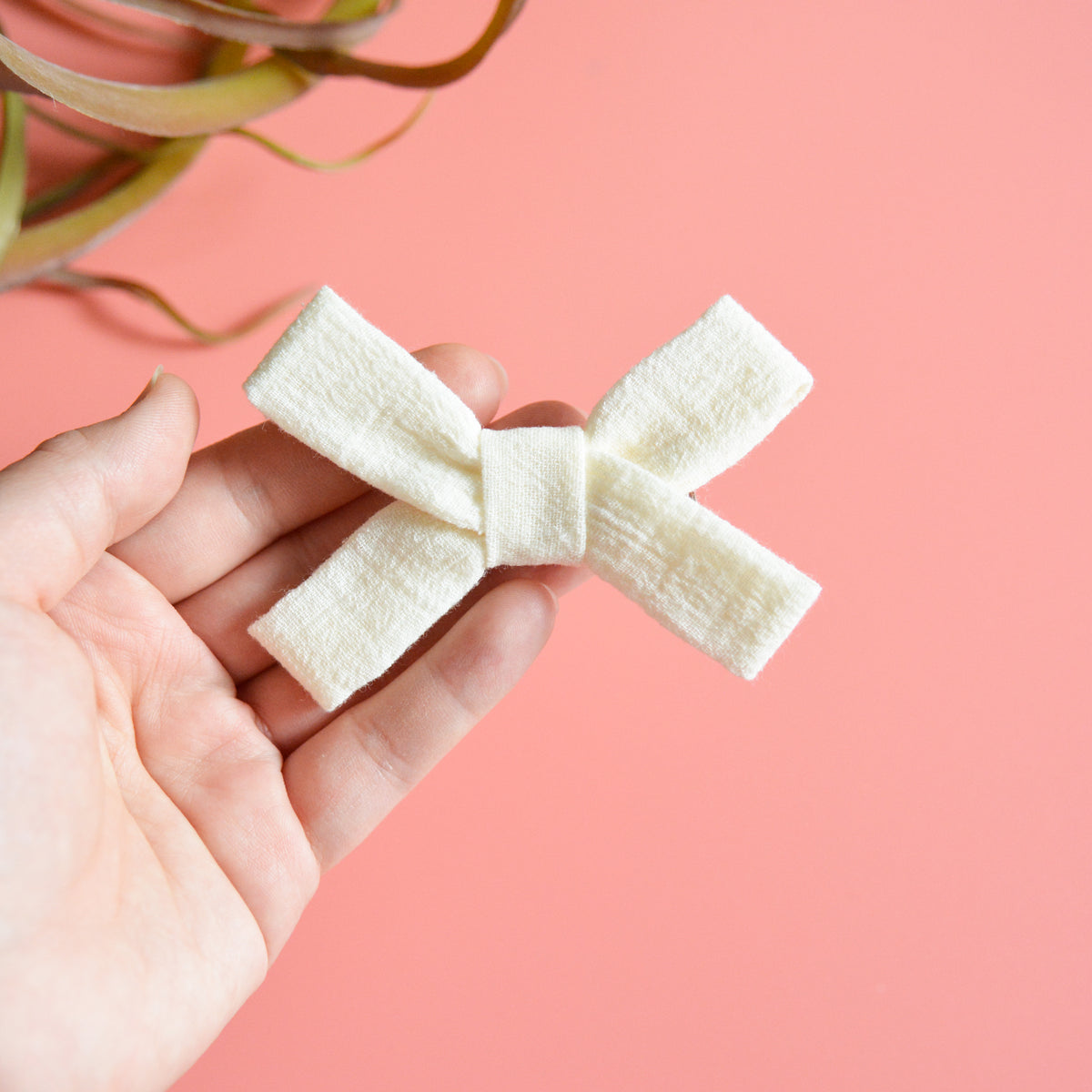 Cream Gauze Traditional Bow || by CoraCo Handmade