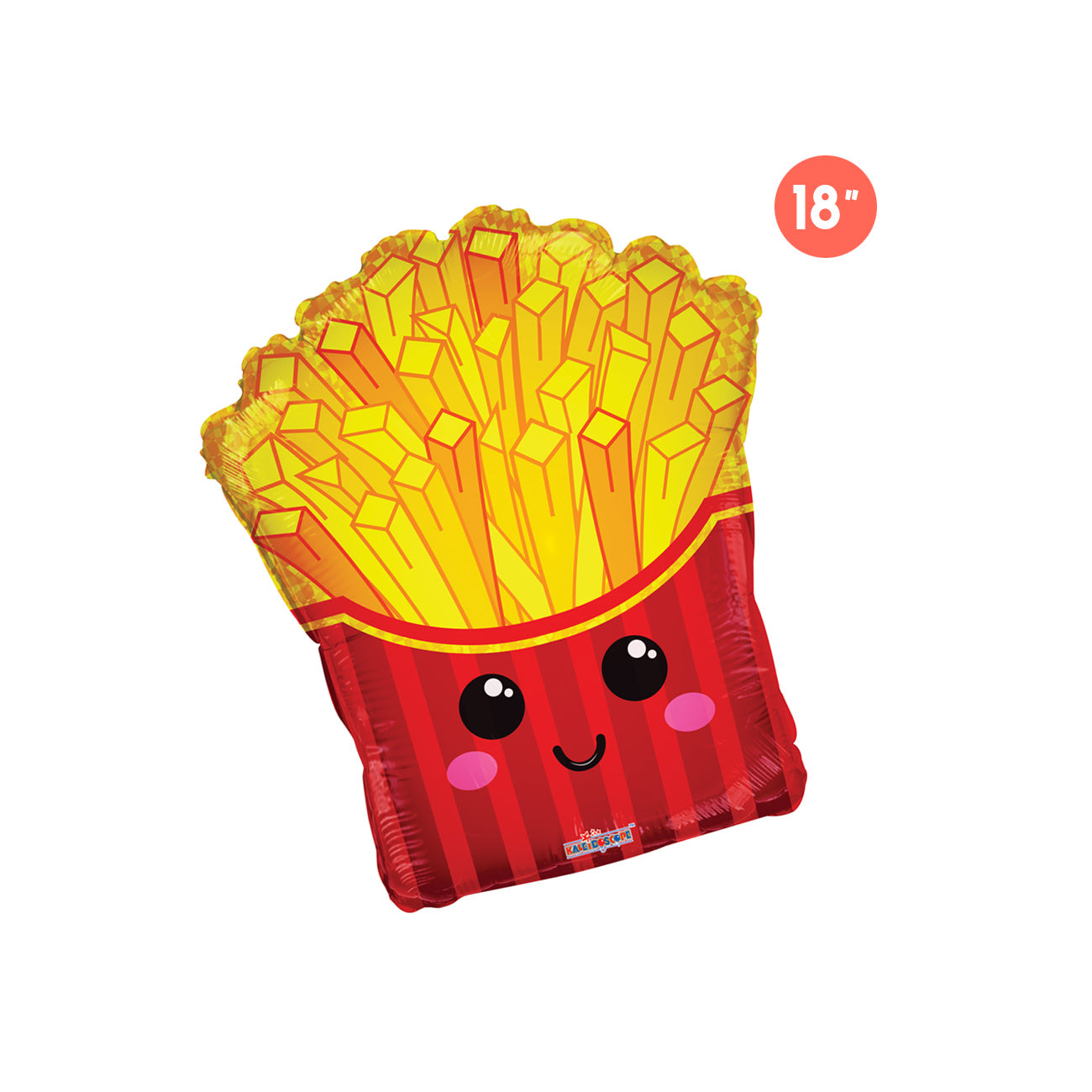 Cute Fries Foil Balloon 18" - Food Balloon, Fast Food Balloon, Kids Birthday Party Decorations