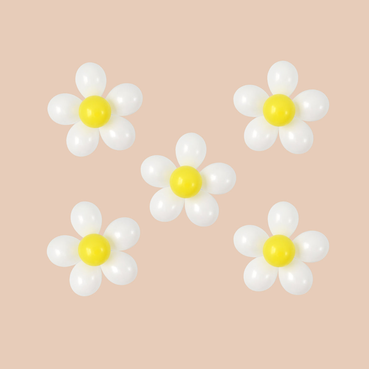 Daisy Balloon Kit - Retro Hippie Groovy Party Decorations, Two Groovy Daisy Decor- GenWoo Shop