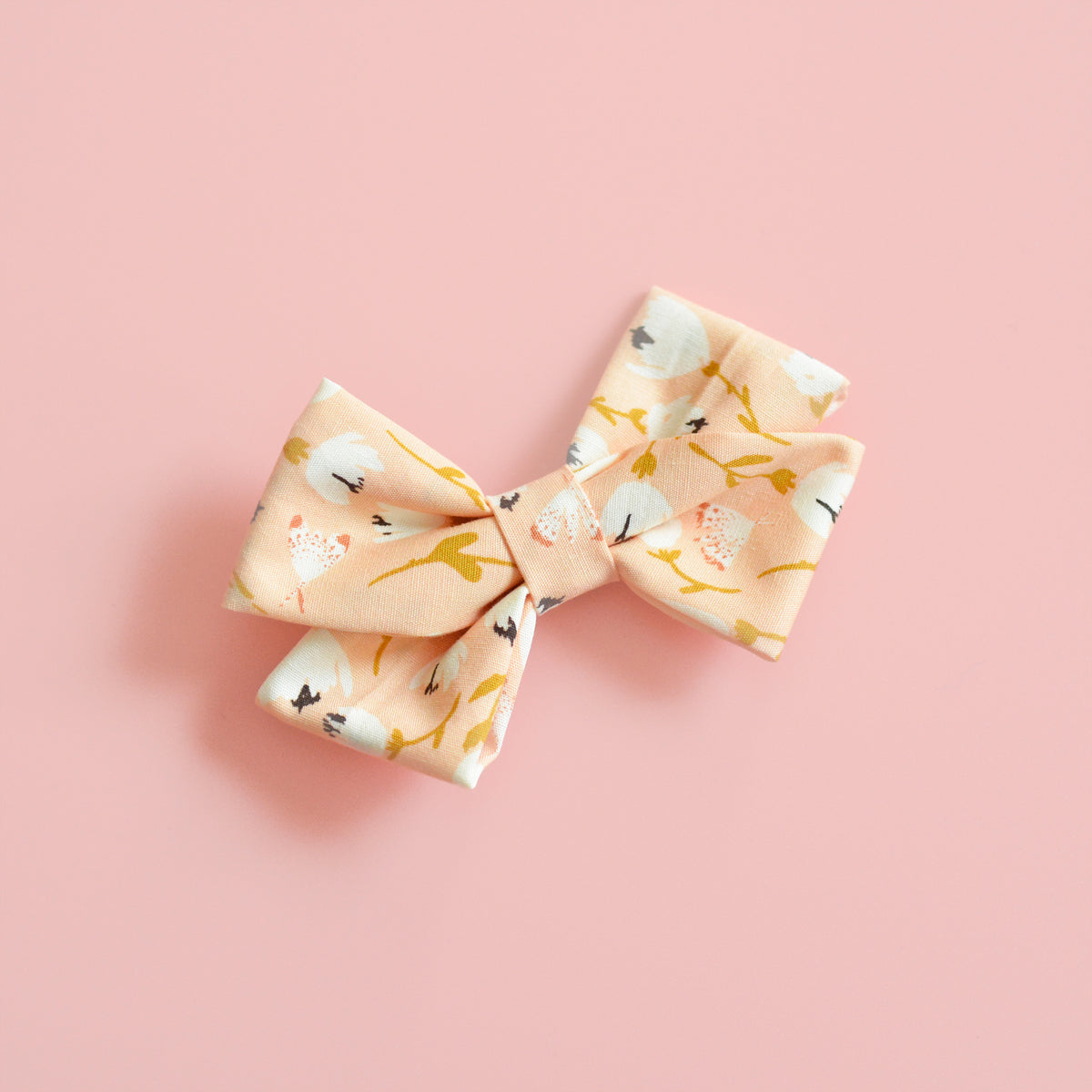 Floral Hair Bow, Baby Hair Bow Headband