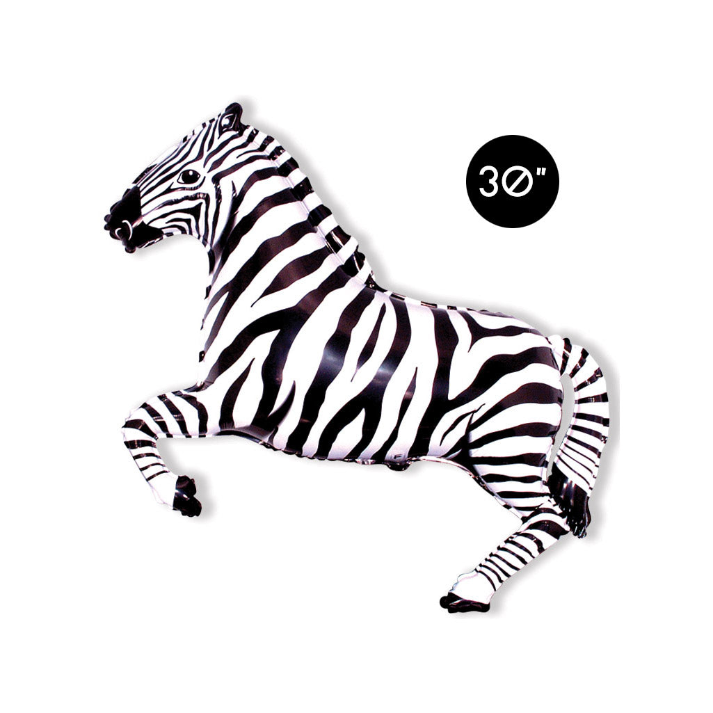30-inch Zebra Foil Balloon