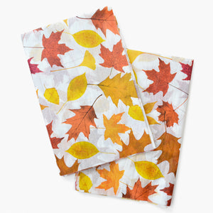 Fall Leaves Pattern Tissue Paper | Thanksgiving Halloween Harvest Party Gift Wrapping 