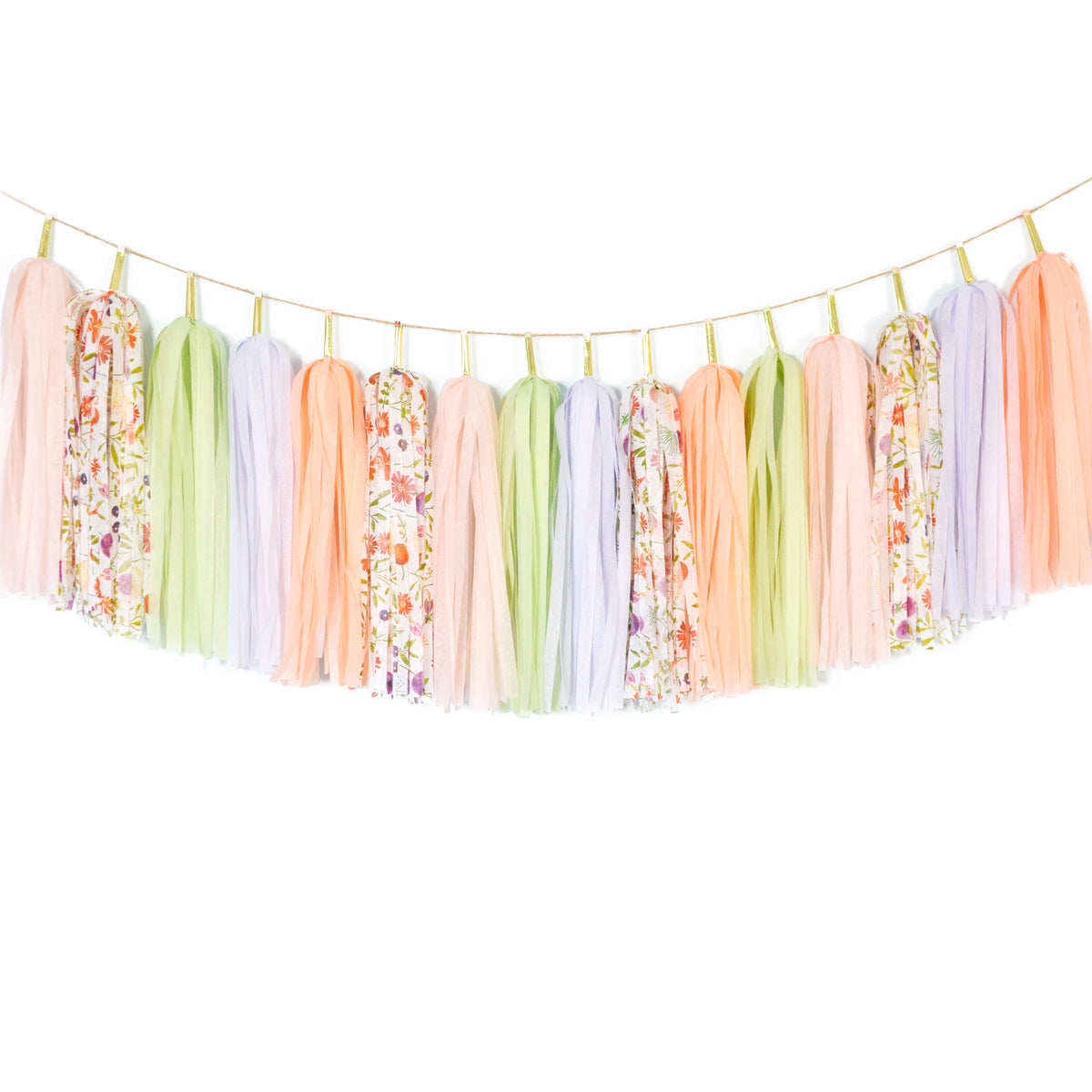 Floral Pastels Tassel Garland