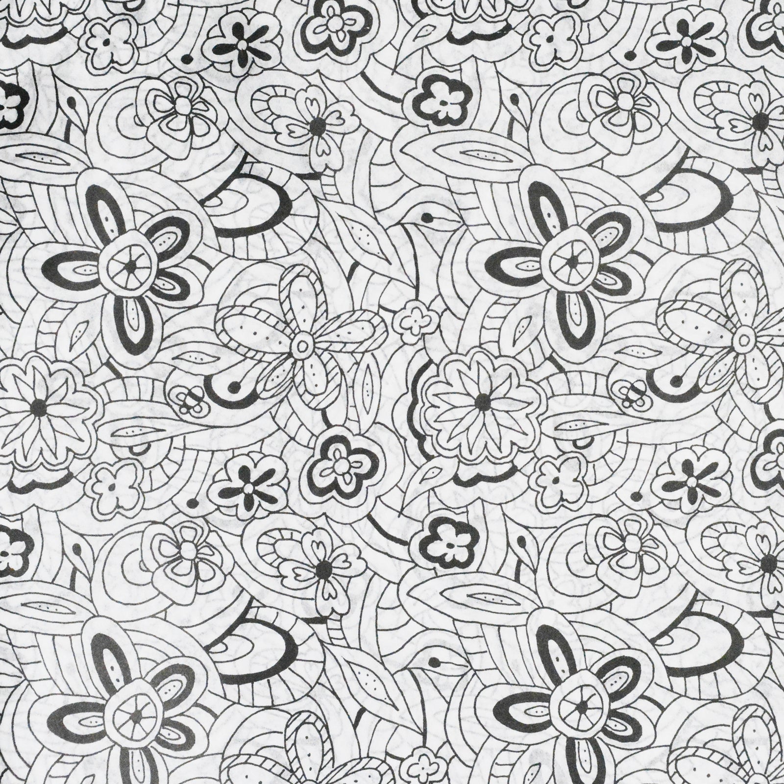 Flower Illustration Tissue Paper