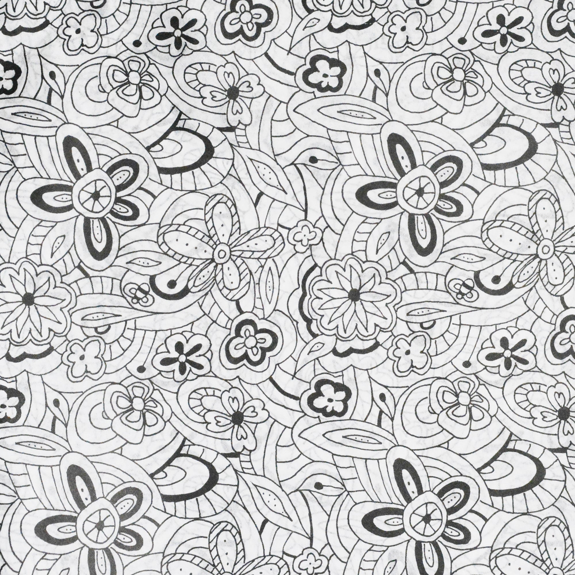 Flower Illustration Tissue Paper