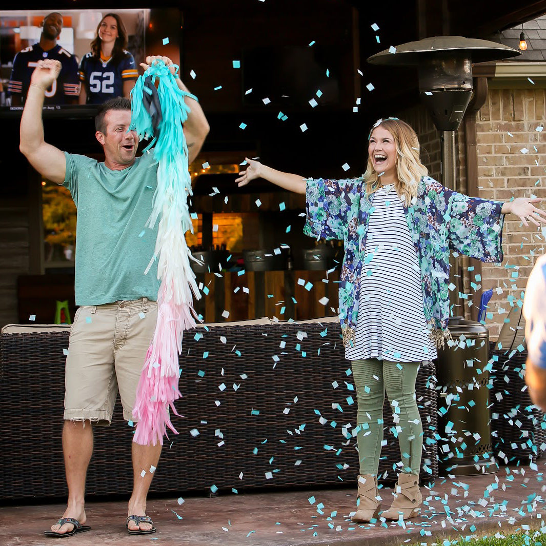 Gender Reveal Tassel Garland - Gender Reveal Party Decorations - GenWooShop