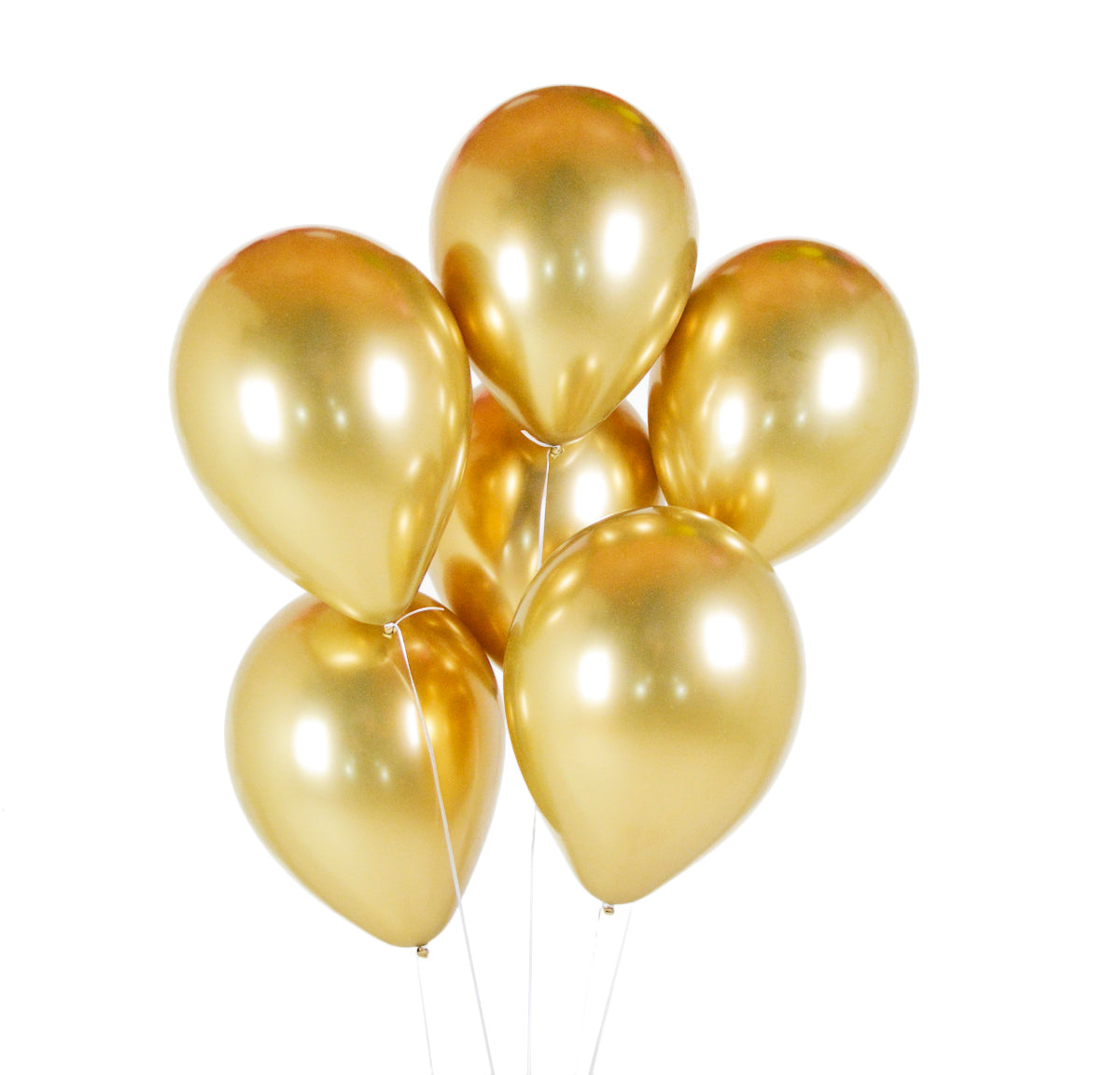 Chrome Gold Balloon Bouquet