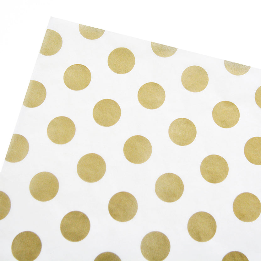 Gold Polka Dots Tissue Paper