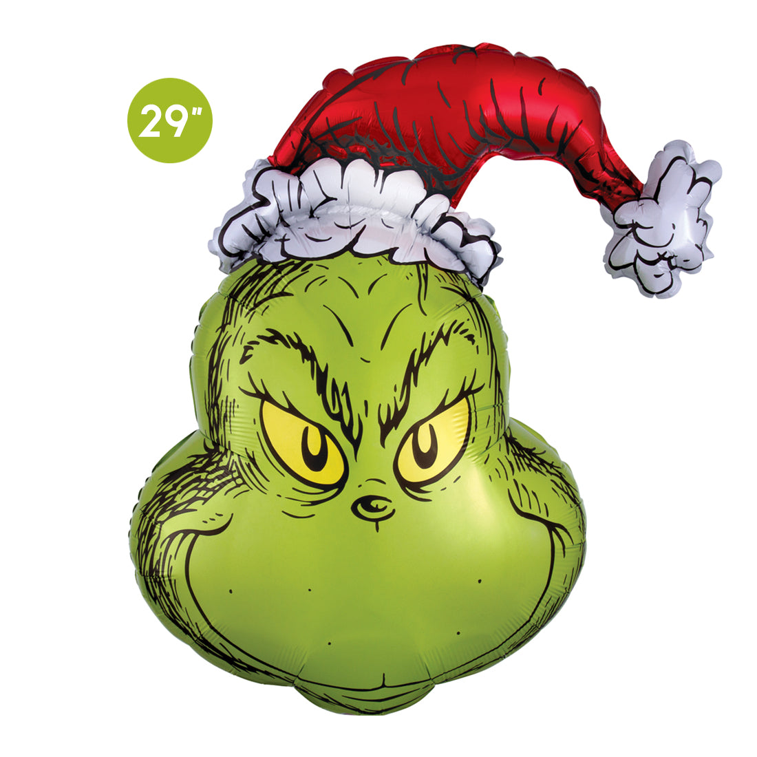 Jumbo Grinch Foil Balloon Grinch Christmas Party Decor Supplies
