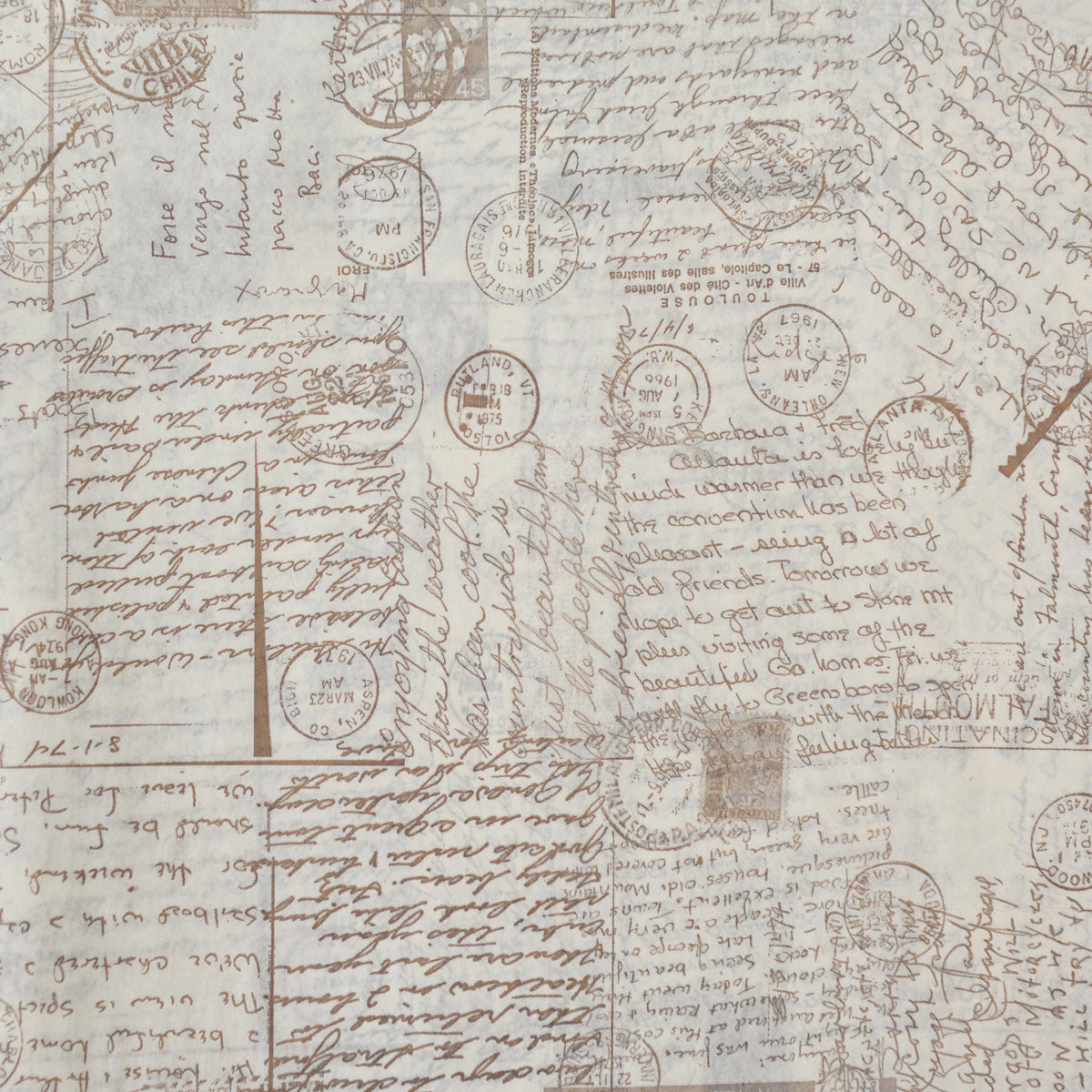 Handwritten Letter Mails Tissue Paper - Vintage pattern Wrapping Paper, Christmas Gift Wrapping. Holiday Present Wrap Paper, Retro Craft Supplies, Farmhouse Style Craft Supplies Boutique Retail Packaging Supplies  GenWoo Shop