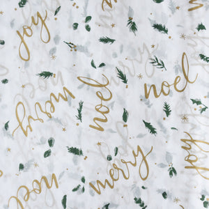 Christmas Scripts Patterned Tissue Paper