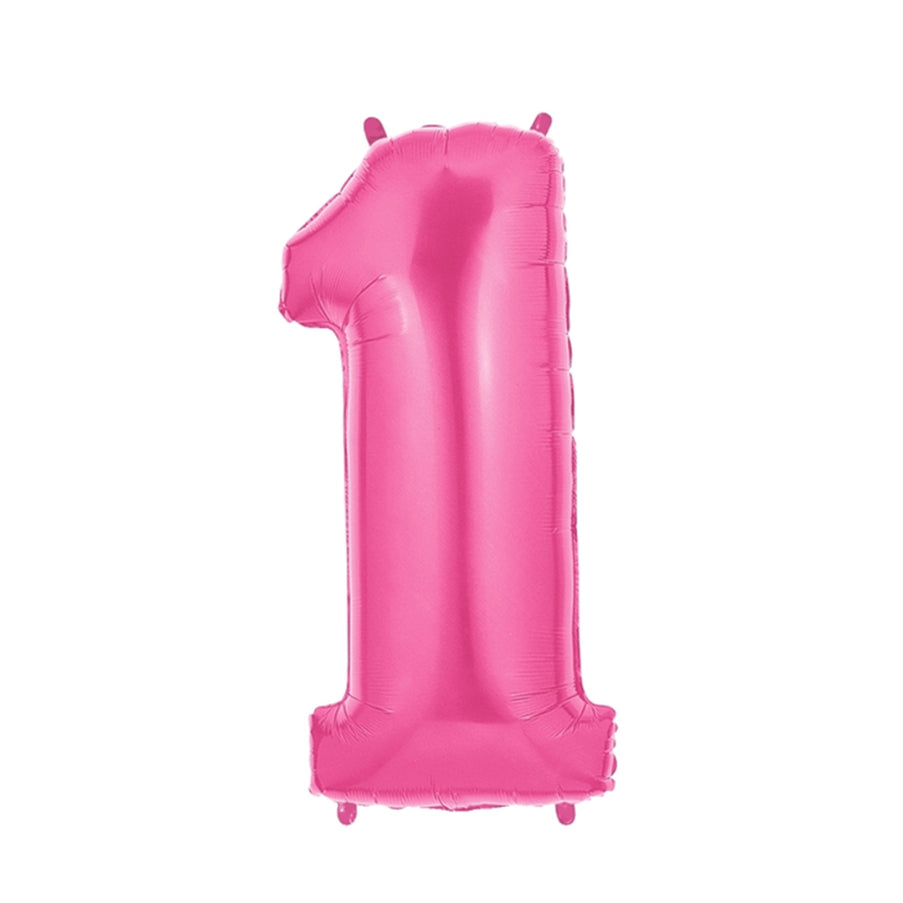 40-inch Jumbo Hot Pink Number 1 Foil Balloon