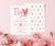 Editable Digital Valentine's Day Two Sweet 2nd Birthday Party Invitation with Pink Heart Illustrations