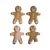 Gingerbread Man Dessert Plates - Gingerbread Man Party Dessert Plates for Christmas Party GenWoo Shop Kids Christmas Party Tableware