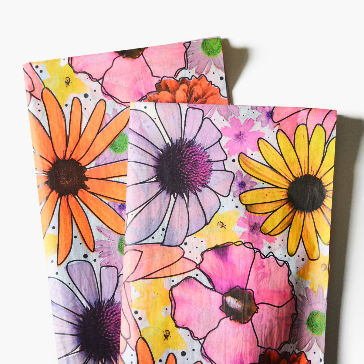 Jumbo Watercolor Flowers Tissue Paper - Flower Pattern Gift