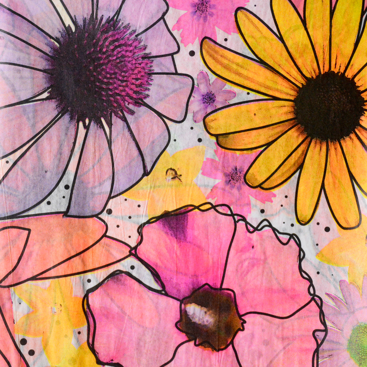 Jumbo Watercolor Flowers Tissue Paper - Flower Pattern Gift Wrapping & Handcraft Paper Supplies