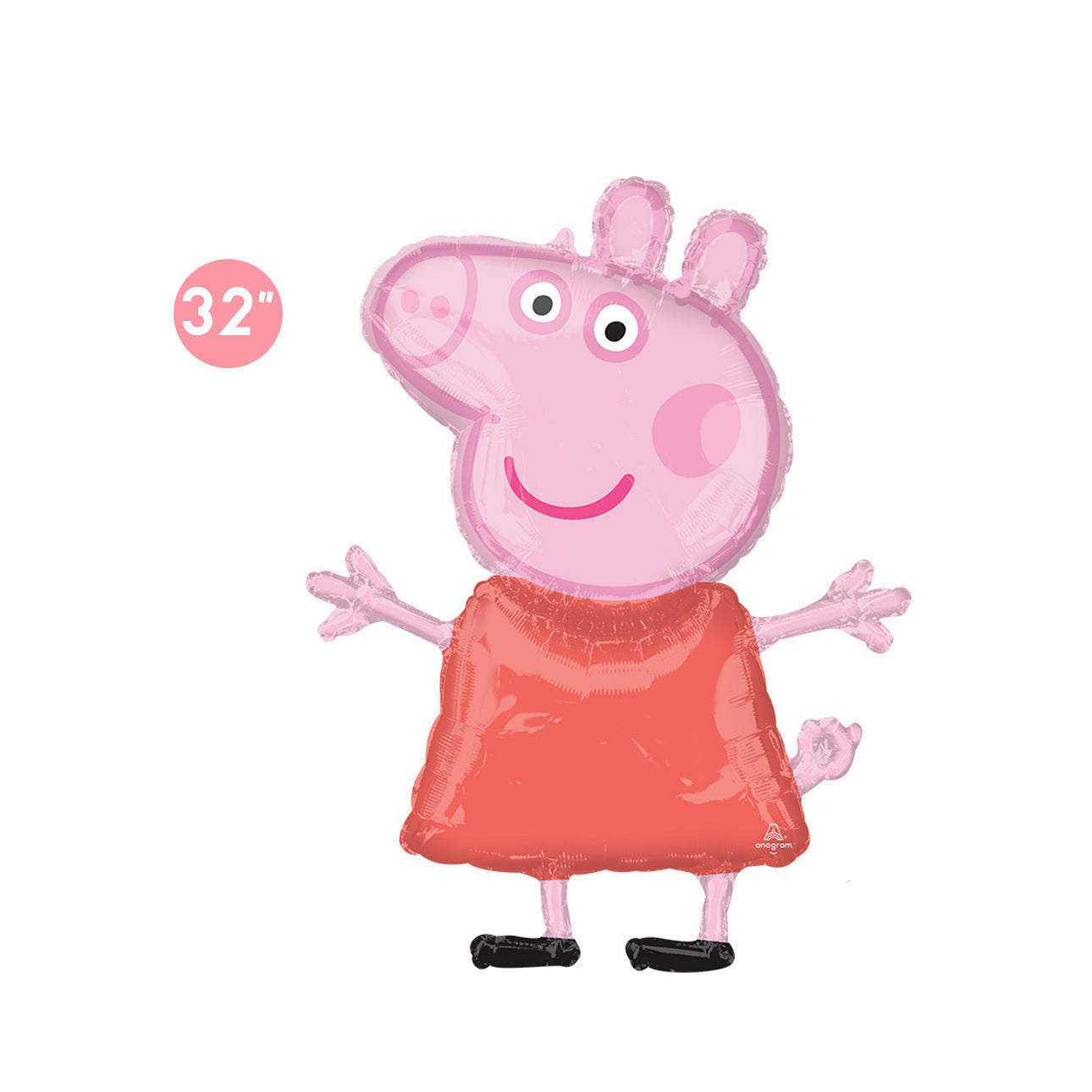 Licensed Jumbo Peppa Pig Foil Balloon 32"