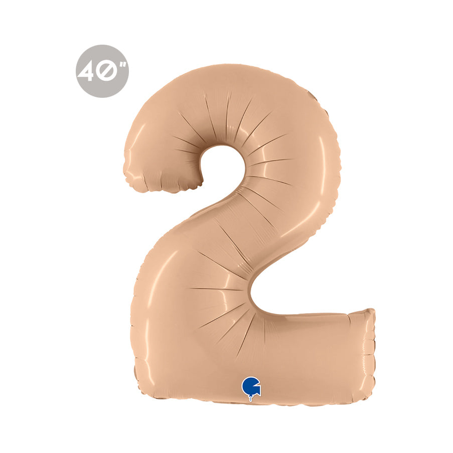 Jumbo Nude Number 2 Foil Balloon 40"
