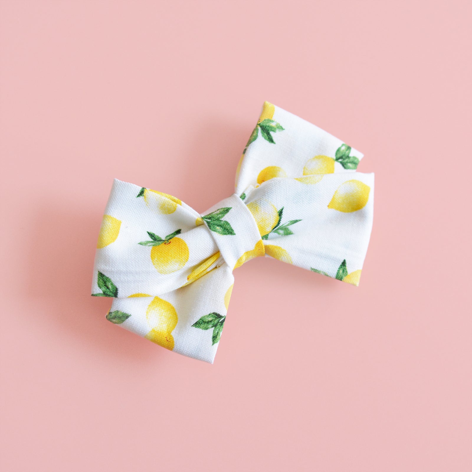 Lemon Chunky Bow || by CoraCo Handmade