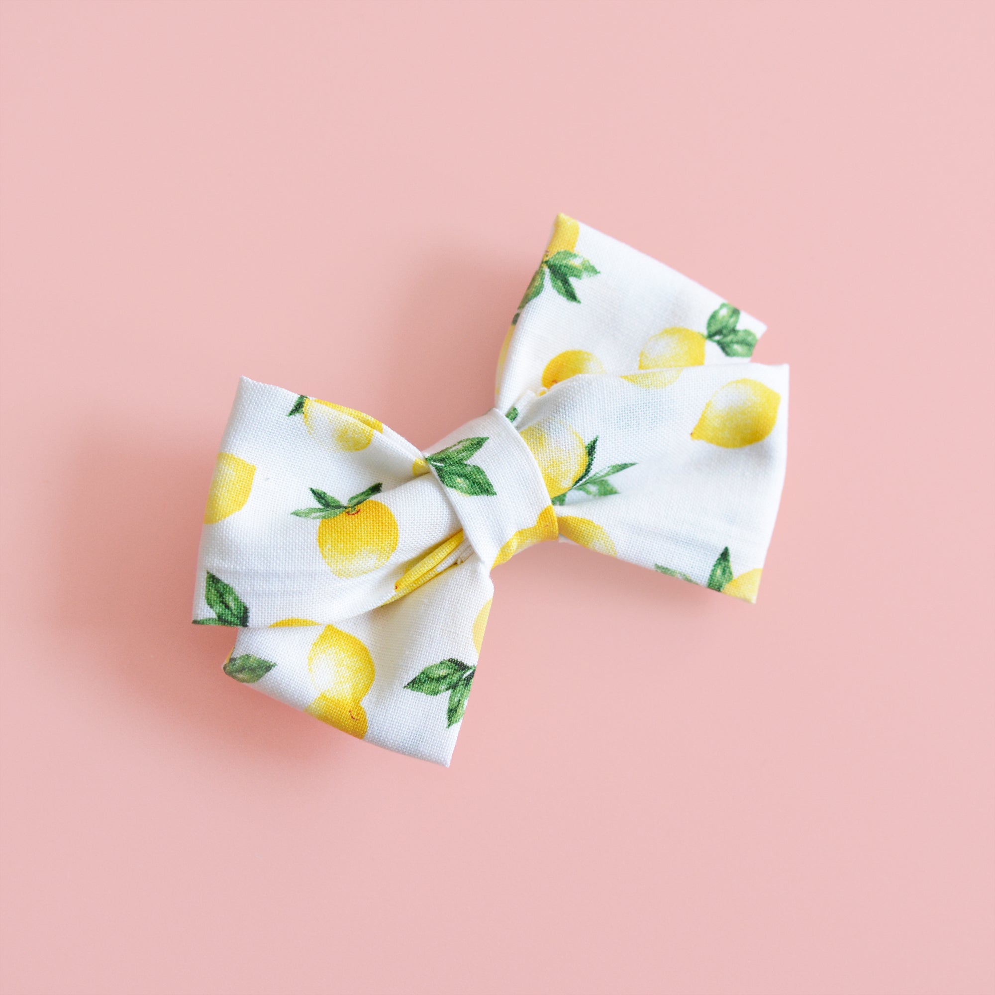 Lemon Chunky Bow || by CoraCo Handmade