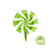 Lime Green Peppermint Candy Foil Balloon 18" - Modern Christmas Holiday Party Decoration