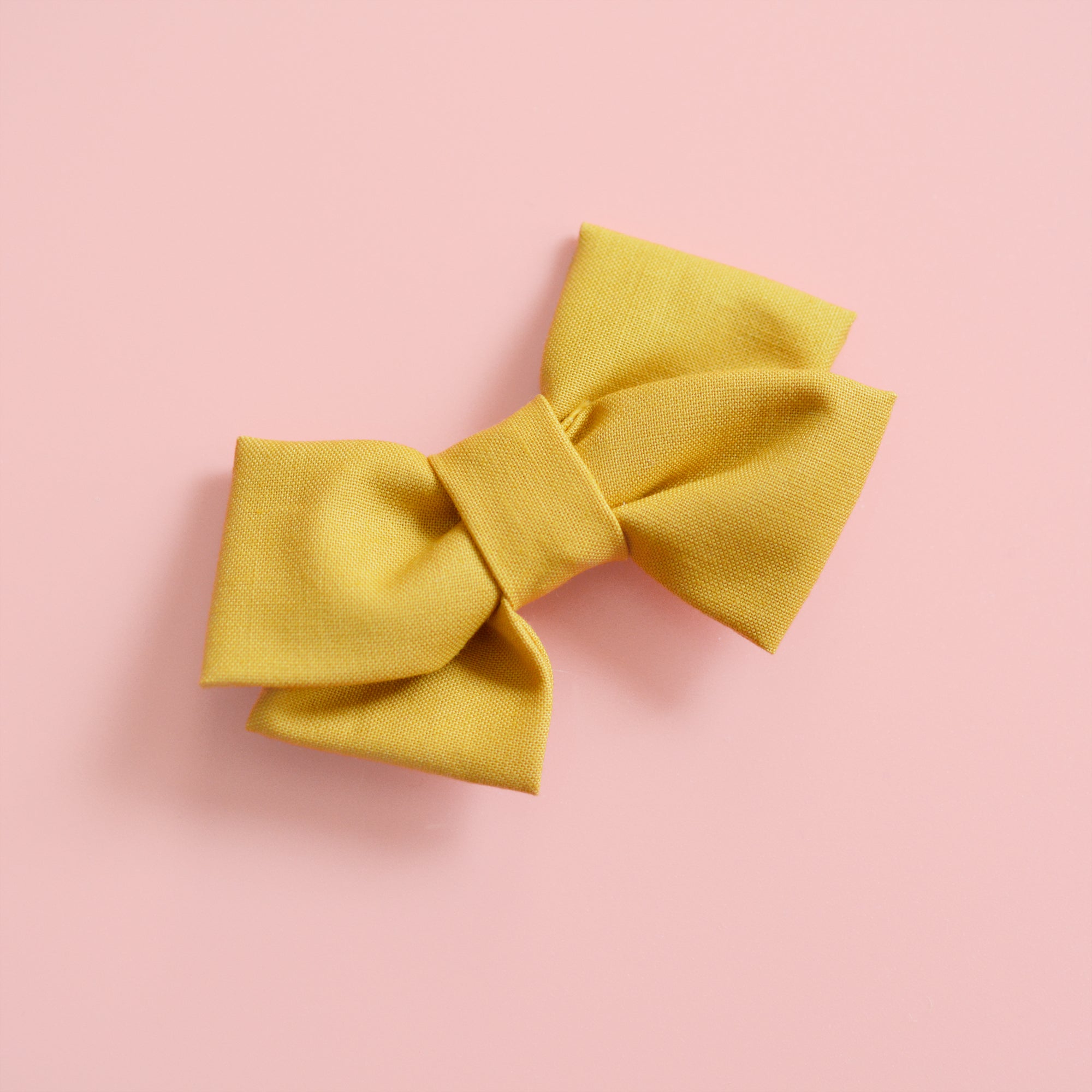 Mustard Bow Yellow hair bow headband for kids girls and baby girls