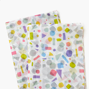  Modern Geometric Shape Tissue Paper, Mid-Century Pattern Tissue Paper - Christmas Gift Wrapping Wrap Paper, Holiday Paper, Craft Supplies GenWoo Shop